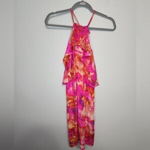 Alice Trixie silk pink/ orange colorful pattern size M